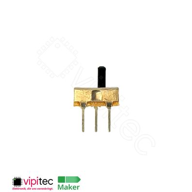 THT Schiebeschalter 8,5x3,7x3,5mm | mit 4 mm Hebel | 30V 50 mA 2 Positionen SPDT