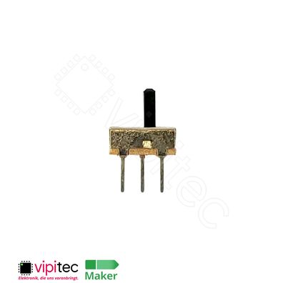 THT Schiebeschalter 8,5x3,7x3,5mm | mit 5 mm Hebel | 30V 50 mA 2 Positionen SPDT