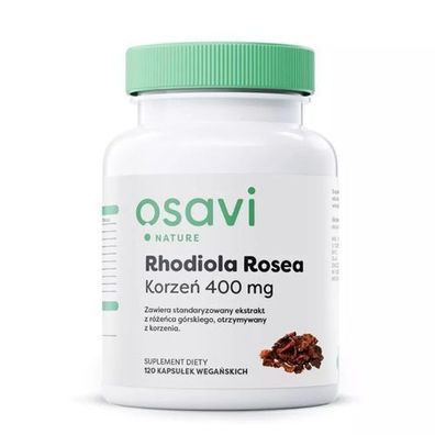 Osavi Rhodiola Rosea Wurzelextrakt 400 mg - 120 Kapseln zur Unterstützung der Le