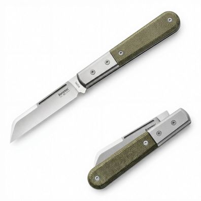 LionSteel Barlow Green Canvas Micarta CK0115 CVG Taschenmesser Klappmesser Messer
