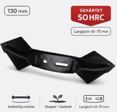 Doppelherzschar Langloch 45-75mm 130mm | gehärtet Bodenbearbeitung * Aktion*