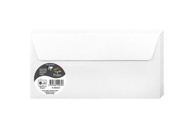 Clairefontaine Umschlag DL Pollen 120g perl weiss