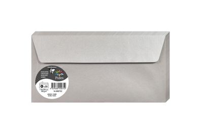 Clairefontaine Umschlag DL Pollen 120g silber
