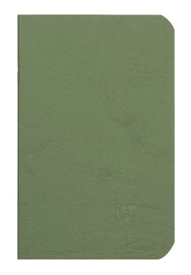 Clairefontaine Heft AgeBag 9x14 Leinen lin 48Bl gn