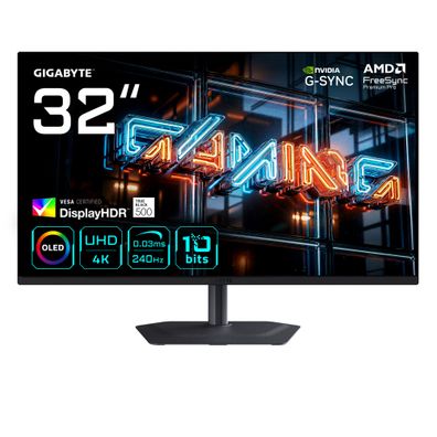 Gigabyte MO32U24 80,01cm 31,5Zoll QDOLED Monitor 3840x2160 UHD 240Hz 300cd/m