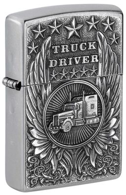 Zippo Feuerzeug Truck Driver LKW Emblem chrom