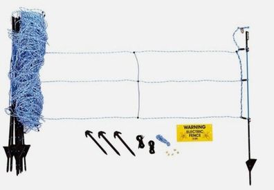 50 Meter WildNet AKO Weidezaun weiß-blau 27215