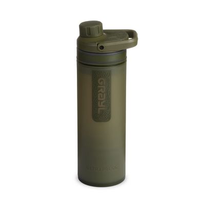 GRAYL UltraPress Wasserfilter Trinkflasche 500 ml fér Outdoor Reisen Olivgrén