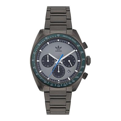 Adidas Edition One AOFH22007 Herrenuhr Chronograph Quarzuhr Edelstahlgehäuse Grau
