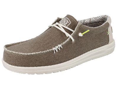HEY DUDE Wally Braided Herren Slipper beige Textil
