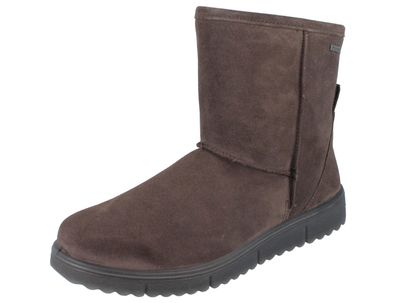LEGERO Ossido Damen Schlupfstiefel grau braun VelourslederGoretex