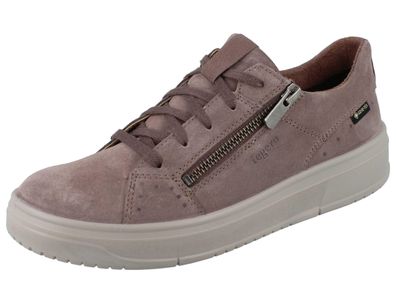 LEGERO Rejoise Damen Sneaker braun rosa Veloursleder Goretex