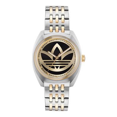 Adidas Edition One AOFH23010 Herrenuhr Quarzuhr Edelstahlgehäuse Siber/Gold