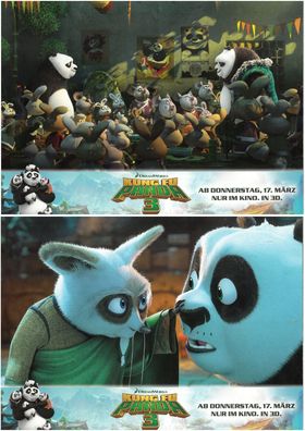 Kung Fu Panda 3 - 2 Original Kino-Aushangfotos - Filmposter