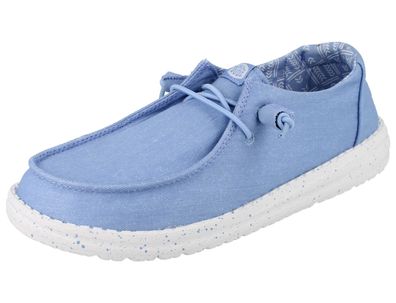 HEY DUDE Wendy Damen Slipper rosa Textil