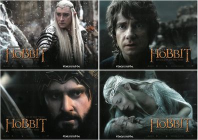Der Hobbit 3: Die Schlacht der fünf Heere - 4 Original Kino-Aushangfotos - Filmposter