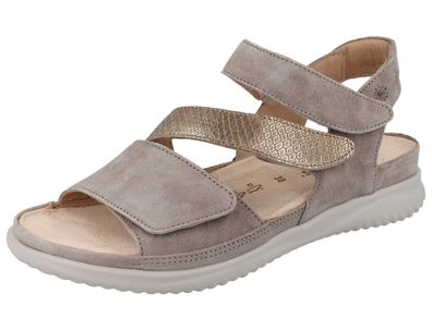 Hartjes Breeze Damen Sandale beige gold Lederkombination