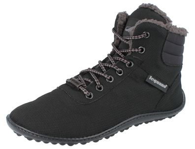 Leguano Kosmo Barfußschuhe gefüttert schwarz Textil