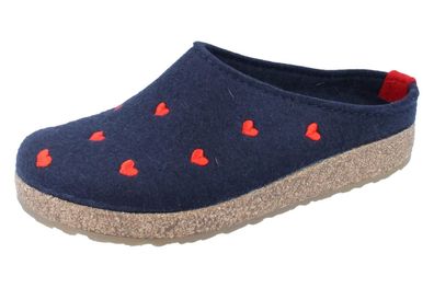 Haflinger Grizzly Cuoricino mittelblau/Wollfilz