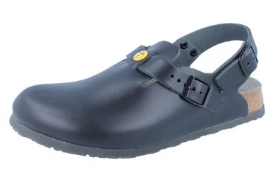 Birkenstock Tokio Damen Clogs schwarz Leder