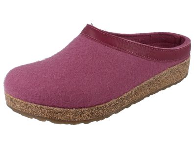 Haflinger Grizzly Torben Damen Hausschuhe pink Wollfilz