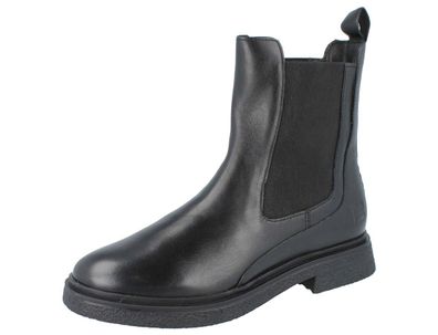 BAGATT Damen Stiefelette Chelsea Boots schwarz Glattleder