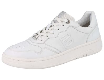 BAGATT Damen Sneaker weiß silber Glattleder Textil