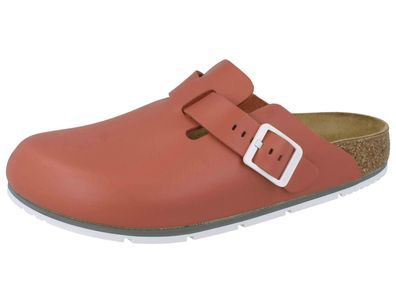 Birkenstock Boston Pro Damen Clogs rot schmale Weite