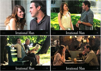 Irrational Man - 4 Original Kino-Aushangfotos - Joaquin Phoenix Emma Stone-Filmposter