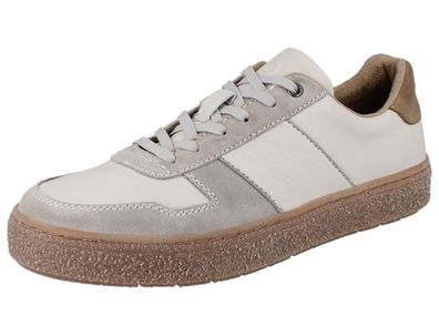 Bugatti Herren Schnürsneaker beige offwhite Leder