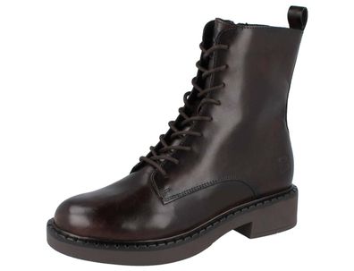 BAGATT Damen Schnürboot dunkel braun Glattleder