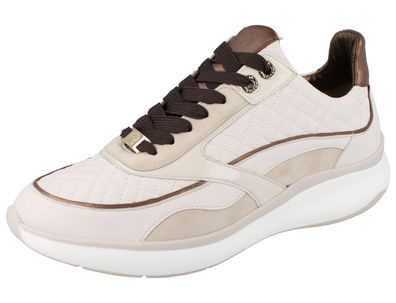 HASSIA Monaco creme/nut Premiumsheep/Samtziege/Knautschlack
