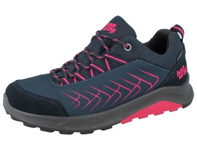 HANWAG Coastridge Damen Multifunktionsschuh blau rosa Veloursleder Textil