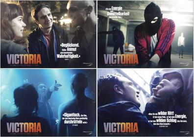 Victoria - 4 Original Kino-Aushangfotos - Laia Costa, Frederick Lau - Filmposter
