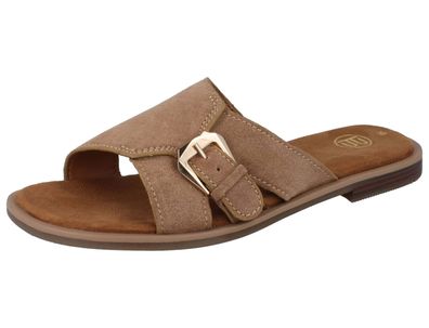 BAGATT Damen Pantolette braun Veloursleder