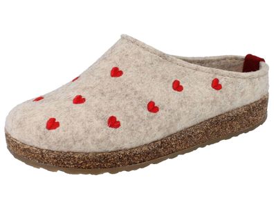 Haflinger Grizzly Cuoricino beige meliert/Wollfilz