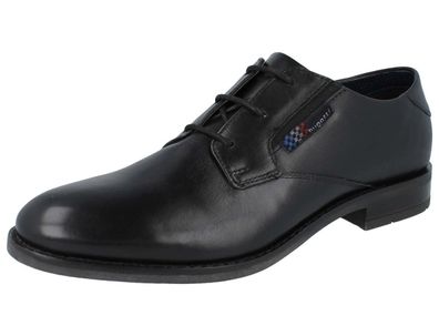 Bugatti Business Herren Schnürschuhe schwarz Glattleder