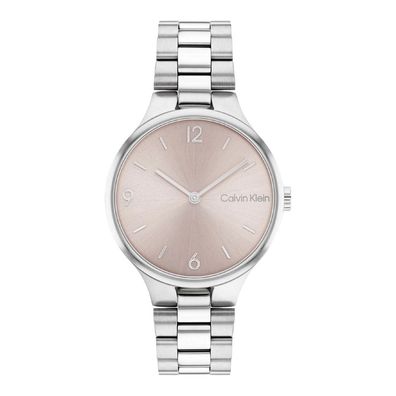 Calvin Klein Timeless 25200129 Damenuhr Quartzuhr Edelstahlgehäuse Silber Armbanduhr