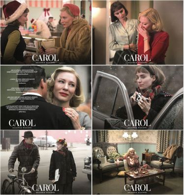 Carol - 6 Original Kino-Aushangfotos - Cate Blanchett, Rooney Mara - Filmposter