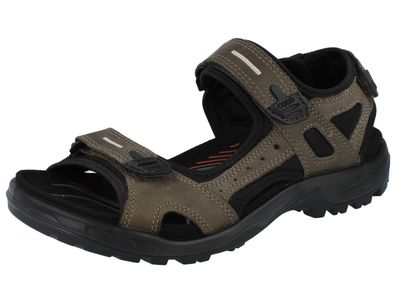 ECCO Offroad Yucatan Herren Trekkingsandale grün schwarz Nubukleder