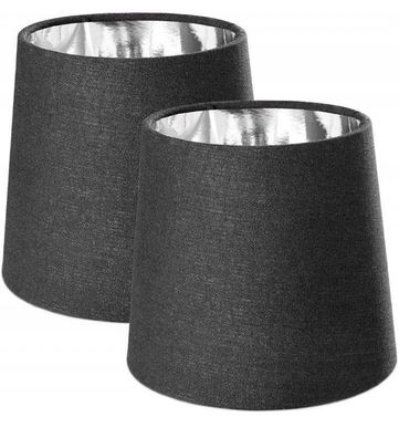 Navaris 2x Lampenschirm Tischlampe E14 rund Lampenschirme für Tischlampen