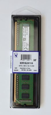 NEU: 4GB Kingston DDR3 RAM KVR16LN11/4 Arbeitsspeicher DIMM Laptop PC 4 GB