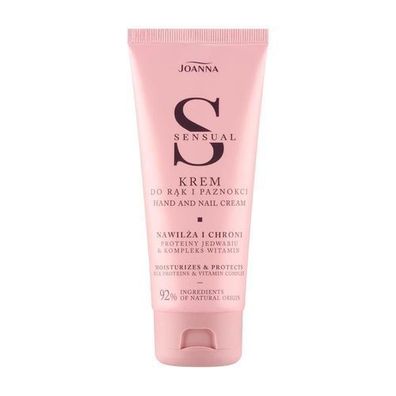 Joanna Sensual Hand- und Nagelpflegecreme - Feuchtigkeitsspendend und Schützend,
