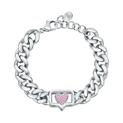 CHIARA Ferragni – Frau – J19AUW11 – Standard-Armband, Kette, Eyelight-Tag, rosa Krist