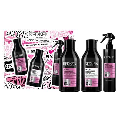 Geschenkset für langanhaltende Haarfarbe und Glanz Acidic Color Gloss