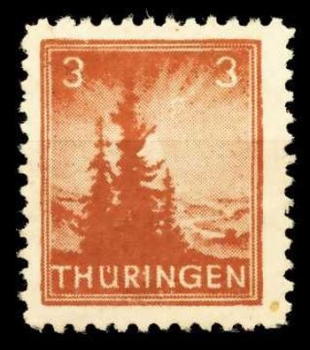 SBZ Thüringen Nr 92AYaz1 postfrisch X667B3A