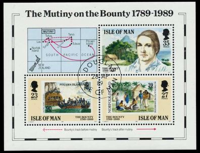 ISLE OF MAN Block 11 zentrisch gestempelt S0095FA