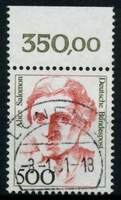 BRD DS FRAUEN Nr 1397 zentrisch gestempelt ORA X730606