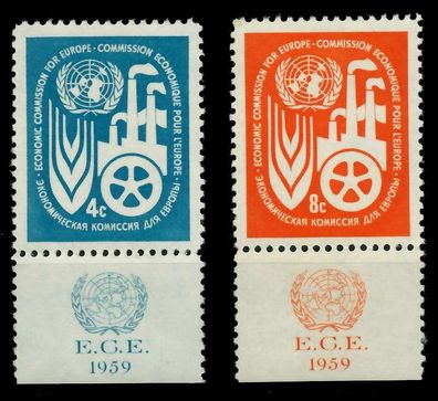 UNO NEW YORK Nr 78-79 postfrisch URA X7BFC7A