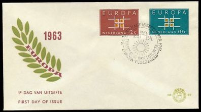 Niederlande 1963 Nr 806-807 BRIEF FDC X089582